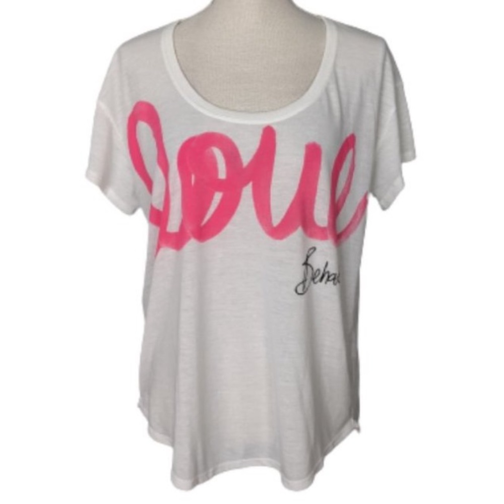 Victoria’s Secret Short Sleeve Love 💗 Tee / VS Love 💗 Behati Shirt - Picture 6 of 6